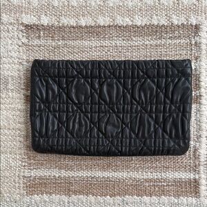 Dior Black Quilted Leather Clutch